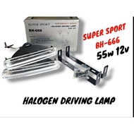SUPER SPORTS HALOGEN FOG LAMP CLEAR 12V 55W BH-666