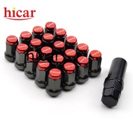 Project-U 20pcs/set 33mm Project MU Racing Composite SPEC Steel Wheel Nuts M12x1.5/1.25 Car Wheel Ri