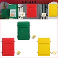 [kokiya] Wall Mounted Mailbox, Mail Box, Box, Mail Box, 13.5 X 10 X 2.7 Inches for Holding Envelopes