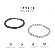 PROJECT NINETYSEVEN - Jasper Bracelet - Men's and Women's Titanium Anti-Rust Bracelet