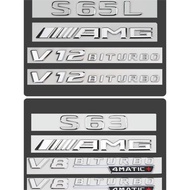 適用奔馳車標原廠S級AMG后標s65l字母s63車尾標志v8v12側標裝飾貼