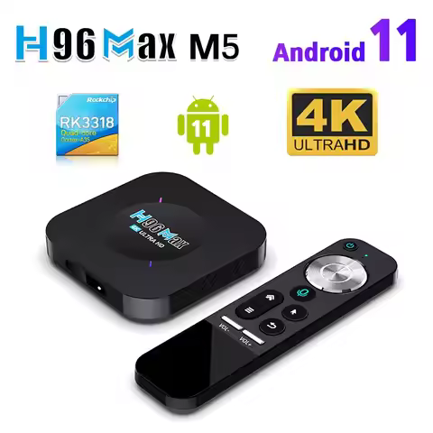 H96 Max M5 Smart TV BOX Android 11 Rockchip 3318 4K Google 3D Video BT4.0 Media Player Set Top Box