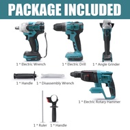 4 In 1 588Vf Multi-functional Electric Tool Set Electric Wrench/Electric Drill/Rotary Hammer/Angle G