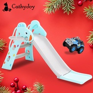 Christmas Gift Set Christmas Special Kids Slide Playground and Fun Auto Flip Jeep Car Home Indoor Toy Long Slider With Basketball Hoop Papan Gelongsor Children Xmas Present Gift