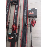 GTECH FASCINATION 1SET COMBO HASAMU SHORE X JIGGING ROD