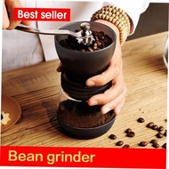 coffee bean grinder manual hand crank mill ajustable burr