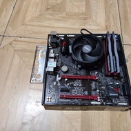 paket ryzen 5 3600x with b350m ram 2x8 16gb rgb plus ssd 120gb