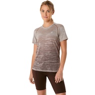 ASICS : 2012C385.022 SEAMLESS SS TOP WOMEN RUNNING ผู้หญิง เสื้อคอกลม ของแท้ TAUPE GREY/COFFEE