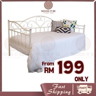 🔥READY STOCK🔥DAY BED SINGLE METAL BED FRAME/KATIL BESI/SOFA BED/DAYBED