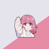 1PC Cartoon Anime Girl Car Sticker Decoration for Car Window Front Windshield Motorbike Fuel Tank El