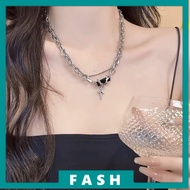 F Black Zircon Necklace Starry High-end Niche Men C1