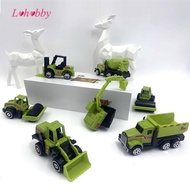 Lohobby 6 Pieces Kids Farm Toys Realistic Tractor Toys Forklift Roller Dump Truck Tractor Excavator 