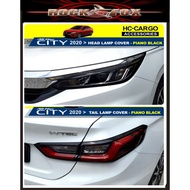 Honda City GN2 2020-2024 Head Lamp Cover / Tail Lamp Cover - Piano Black