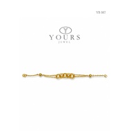 YOURS JEWEL 916 GOLD OLYMPIC BRACELET
