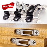 (BC) 2 In1 Invisible Cabinet Connectors / Recessed Screw Fastener / Woodworking Metal Cupboard Hinge