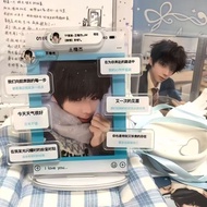 TF家族 周边 Periphery 挂饰 新款TF家族物料周边王橹杰亚克力插卡相框立牌房间装饰送朋友礼物TF Family Periphery Decorations, New TF Family M