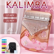 Kalimba 17/21 Key Thumb Piano Epoxy Resin Calimba Keyboard Musical Instrument Portable Mbira Finger Piano Gifts for Kids Adults