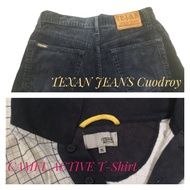 Special Grade Collection Texan Jeans Straight Cut Cuodroy & Camel Active Shirt