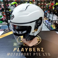 TARAZ #01 *PSB APPROVED GLOSS WHITE HELMET