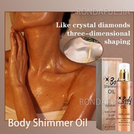 Body Shimmer Oil 100ml Highlighter Glitter Waterproof Body Leg For Body Liquid Body Oil Smooth Natur