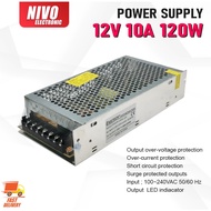 12V 10A POWER SUPPLY STEEL BOX 100V - 220V (BIG) DC12V 120WATT POWER SUPPLY