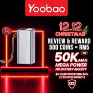 Yoobao Powerbank 100W Fast Charging with Huge Capacity 50000mAh For Laptop & Mobile Phone H5PRO/H5