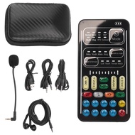 I9 Voice Changer Full Kit Multiple Audio Effect Bluetooth Live Sound Cards Ultra-Thin Portable Live 