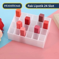 24-slot Lipstick Rack / Lipstick Storage Make Up Organizer 24-slot Acrylic Lipstick Cosmetic Rack