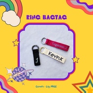 Ring bagtag - ring tebal - custom bagtag - inisial bagtag - personalized bagtag