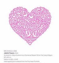 Mr Doodle Print (Pink) Pop Heart - Jellyfish Passion, 2021