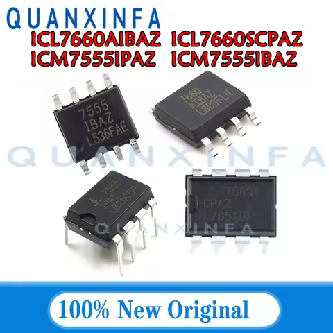 5-10PCS ICL7660AIBAZ ICL7660SCPA 7660SCPA 7660AIBAZ ICL7660CPAZ ICL7555IPAZ ICM7555 ICM7555IBAZ ICL7