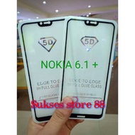 Tempered GLASS FULL COVER 5D/6D/SCREEN GUARD 5D/6D NOKIA 6.1 PLUS