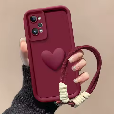 For Realme GT Neo2 GT Neo 3T Case Realme GT Neo 2 Phone Case Realme gt neo2 GT 23D Love Heart Hand S
