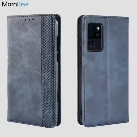 For Oukitel C21 / C21 Pro Case Book Wallet Vintage Magnetic Leather Flip Cover Card Stand Soft Cover