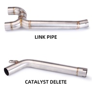For fz6s fz6n fazer600 S2 motorcycle exhaust muffler middle pipe connector for Yamaha FZ-6N FZ-6S FZ
