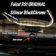 KAWASAKI Package RS1knalpot Black Chrome SilencerOriginal Fullset RS1 Standard Stainless & Galvanize