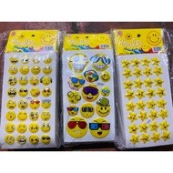 Set of 20 smiley face icon stickers (random delivery)