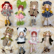 New Ob11 YMY-gsc 1/8 and 16cm BJD Doll Clothes For Kids Mini Cute Clothes Set DIY Dress Up Toys