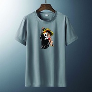 Kaos Pria Luffy bendera Pakaian Laki Laki Baju Cowok Kaos Lengan Pendek Oblong Distro Tshirt Man COD