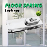 VSP V50 Glass Lock/Tempered Glass Door Lock Patch/Bottom Cylinder Lock Kunci bawah pintu kaca engsel