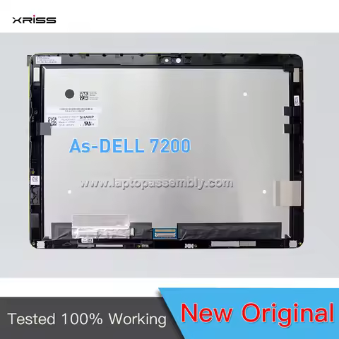 New 12.3" For Dell Latitude 7200 2-in-1 Display LQ123N1JX35 FHD Laptop LCD Touch Screen Assembly Rep