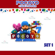Pocoyo Cake Topper Party Set Banner Cupcake Toppers Balloons