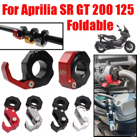 For Aprilia SR GT 200 SR GT 125 SRGT SR200 GT GT200 GT125 Motorcycle Accessories Helmet Hook Handleb
