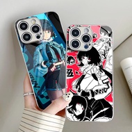 jane doe zenless zone zero 03 Silver Electroplated Glass Phone Case For Iphone 16 16e 15 Pro Max 14 