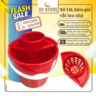 Cheap mop bucket with wringer basket, bucket-mounted wringer basket (bucket size 14l) high-quality d