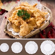 100PCS Disposable Lace Paper Doilies Round Paper Placemat Paper Doilies Round Paper Doyleys for Food