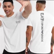 100% Original  Armani Baju-T lelaki Exchange classic original round neck high quality cotton A|X T s