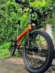 大行 單車 DAHON LAUNCH D8 大字版 橙色 頭尾架黑色 8速 鋁架 20吋碟剎 暴龍摺頭 馬甲線 折叠車 摺疊單車