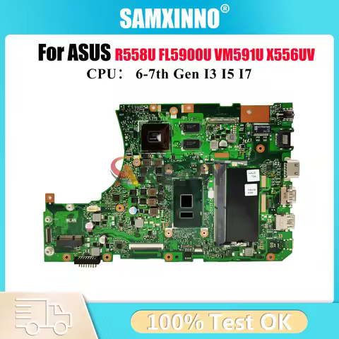 X556UV Laptop Motherboard For ASUS R558U X556UQK FL5900U X556URK X556UJ VM591U X556UF X556U X556UQ M