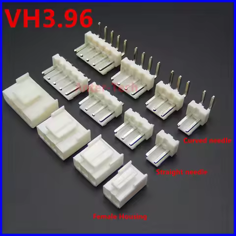 10PCS VH 3.96mm 2P 3P 4P 5P 6P 7P 8Pin Male Plug Female Housing Terminals VH3.96 Connector